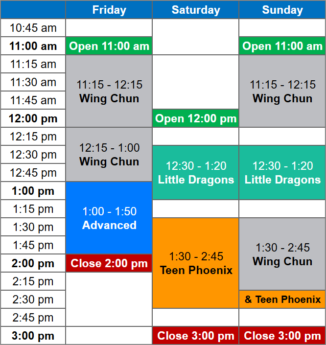 Sydney (Pitt St) Timetable